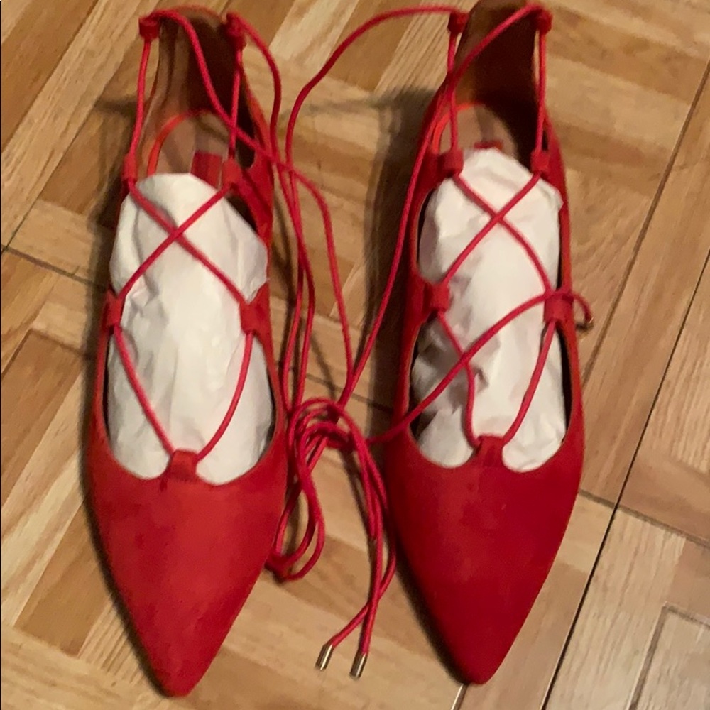 Orange flats
